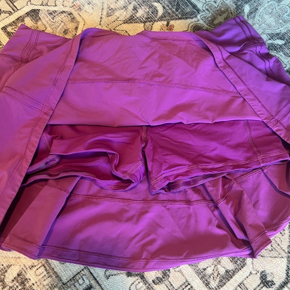 lululemon athletica Purple Tennis skirt and Tee Set - Picture 3 of 6